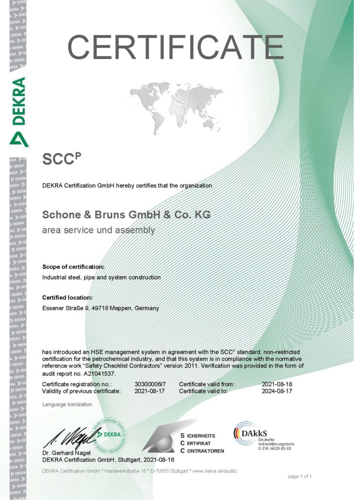 Zertifikat - SCCP