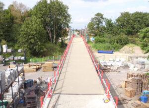 Brücke in Harsefeld aus der Vogelperspektive