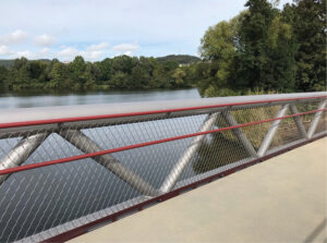 Geländer der Brücke in Hagen