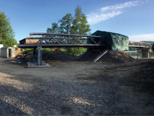 Brücke in Hagen während der Bauarbeiten